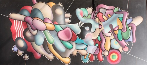 Yankel Ginzburg Abstract Oil Painting