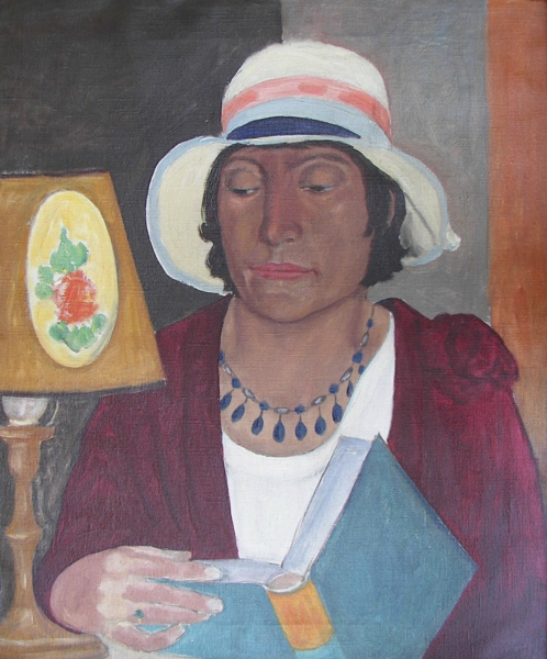 Abraham Walkowitz Modernist Oil Painting Woman 