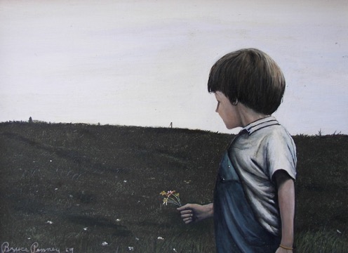 Bruce Barton Penney Boy Oil Painting