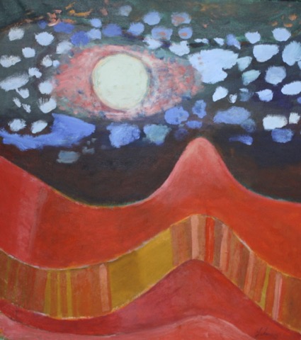 Irving Lehman Abstract Fish Painting