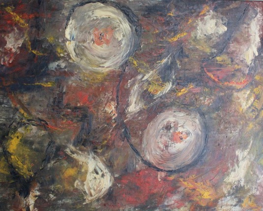American School Abstract Oil Painting